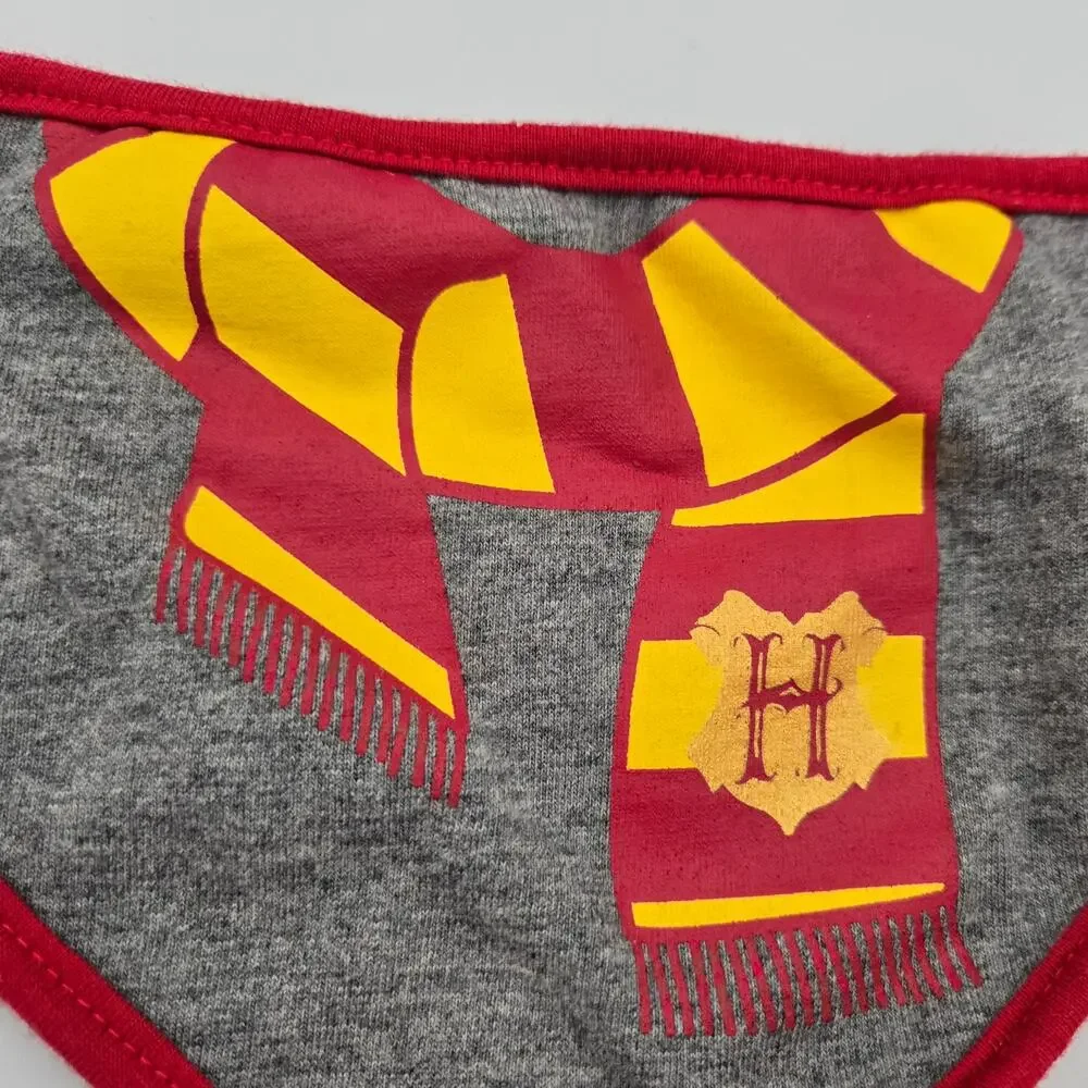 Two Harry Potter Baby Bibs Mischief Managed with Pocket and Harry Scarf Bandana